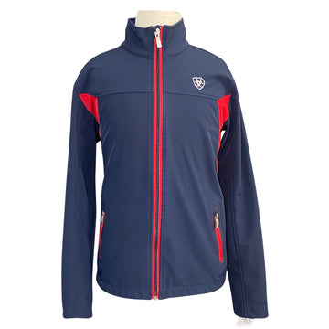 Ariat Team Softshell Jacket in Navy/Red