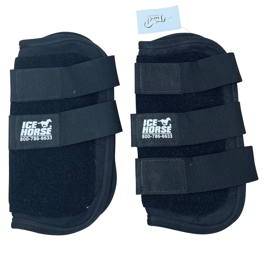 Ice Horse Tendon Wraps in Black - Horse