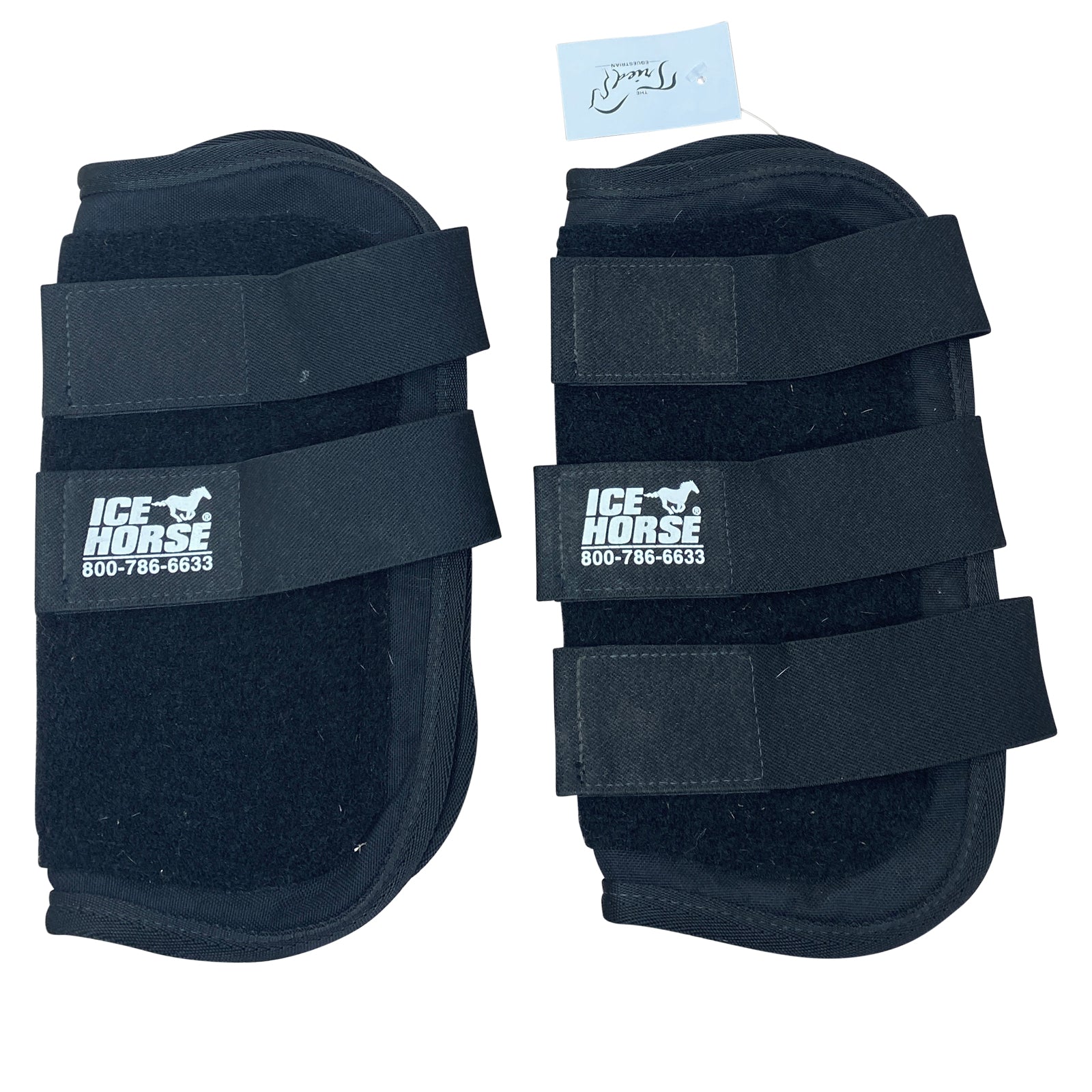 Ice Horse Tendon Wraps in Black - Horse