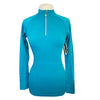 Anique Signature Sun Shirt in Peacock Blue