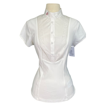 Cavalleria Toscana Technical Bib Show Shirt in White