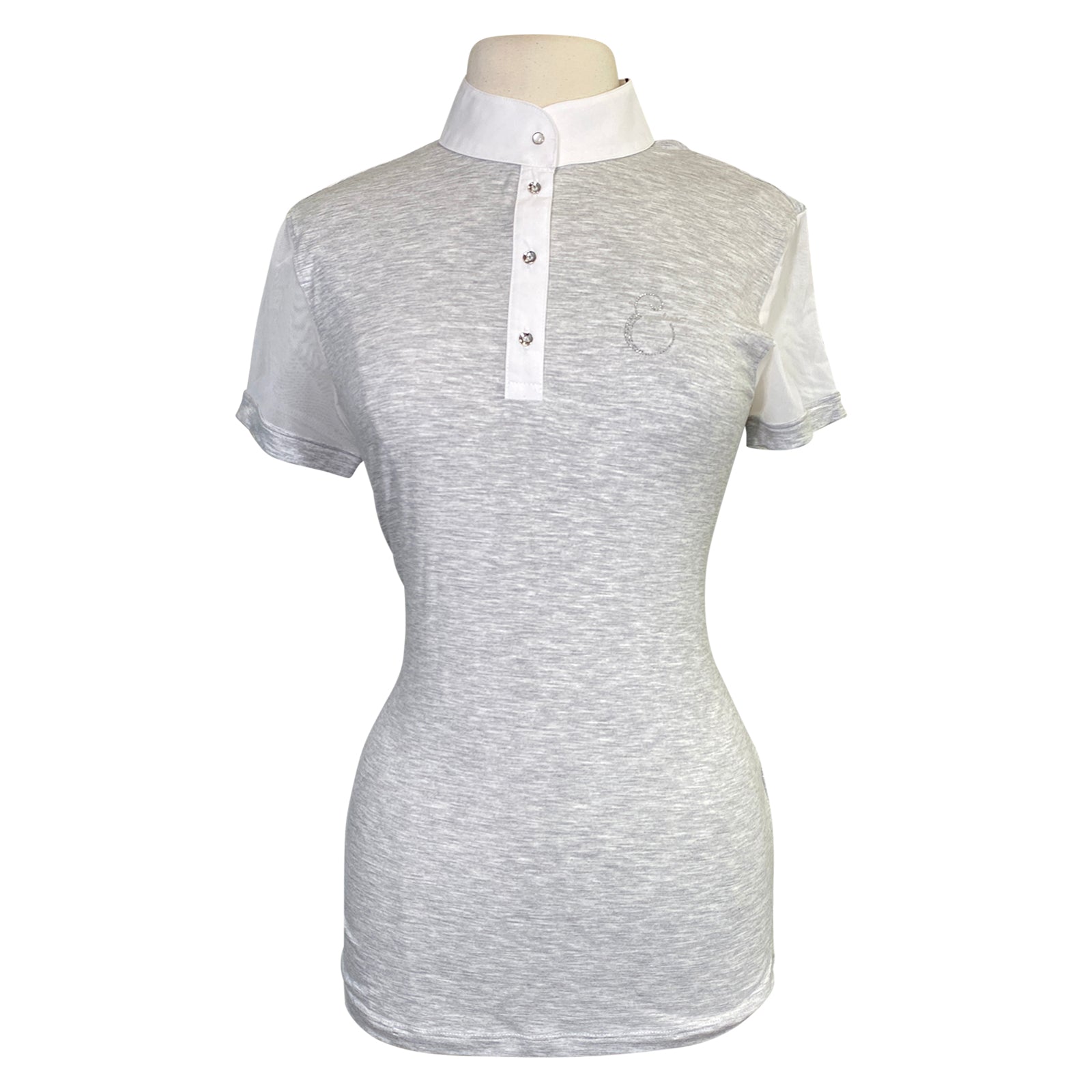 Equiline &#39;Sunny&#39; Competition Polo in Melange Grey