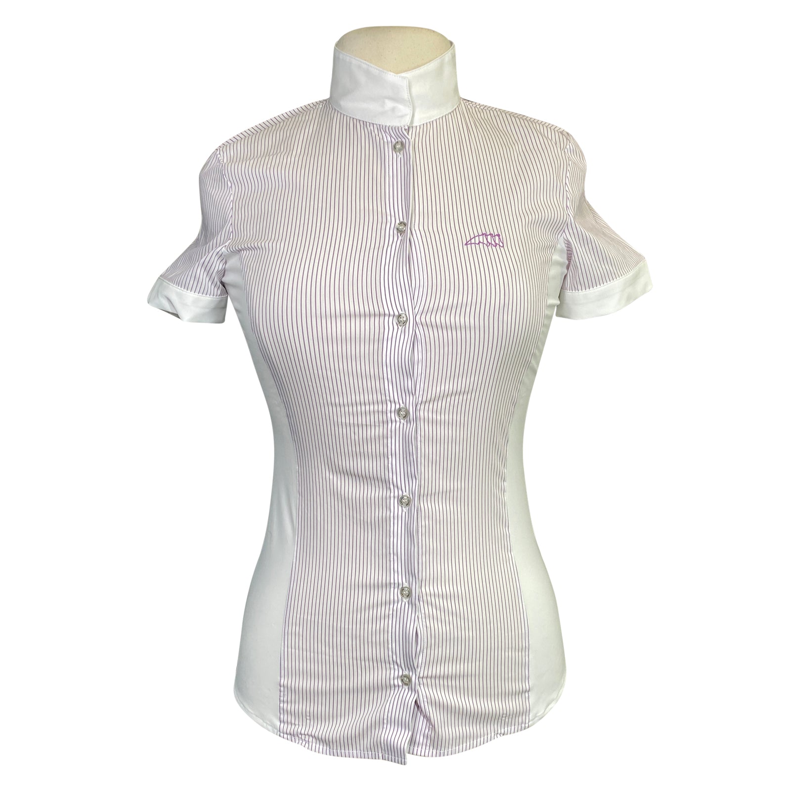 Equiline &#39;Charlotte&#39; Short Sleeve Show Shirt in Lilac