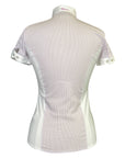 Back of Equiline 'Charlotte' Short Sleeve Show Shirt in Lilac