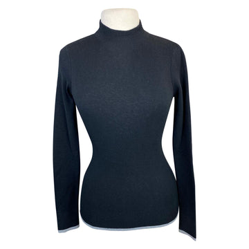 Asmar Equestrian 'Adrienne' Coolmax Sweater  in Black