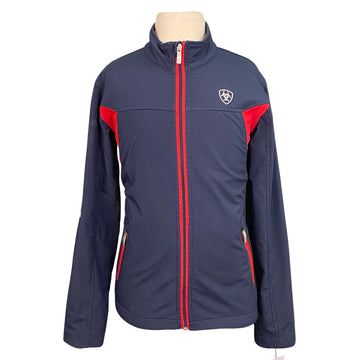Ariat Team Softshell Jacket in Navy/Red