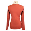 Back of Animo 'Freya' Tech Jersey Crewneck  in Granato