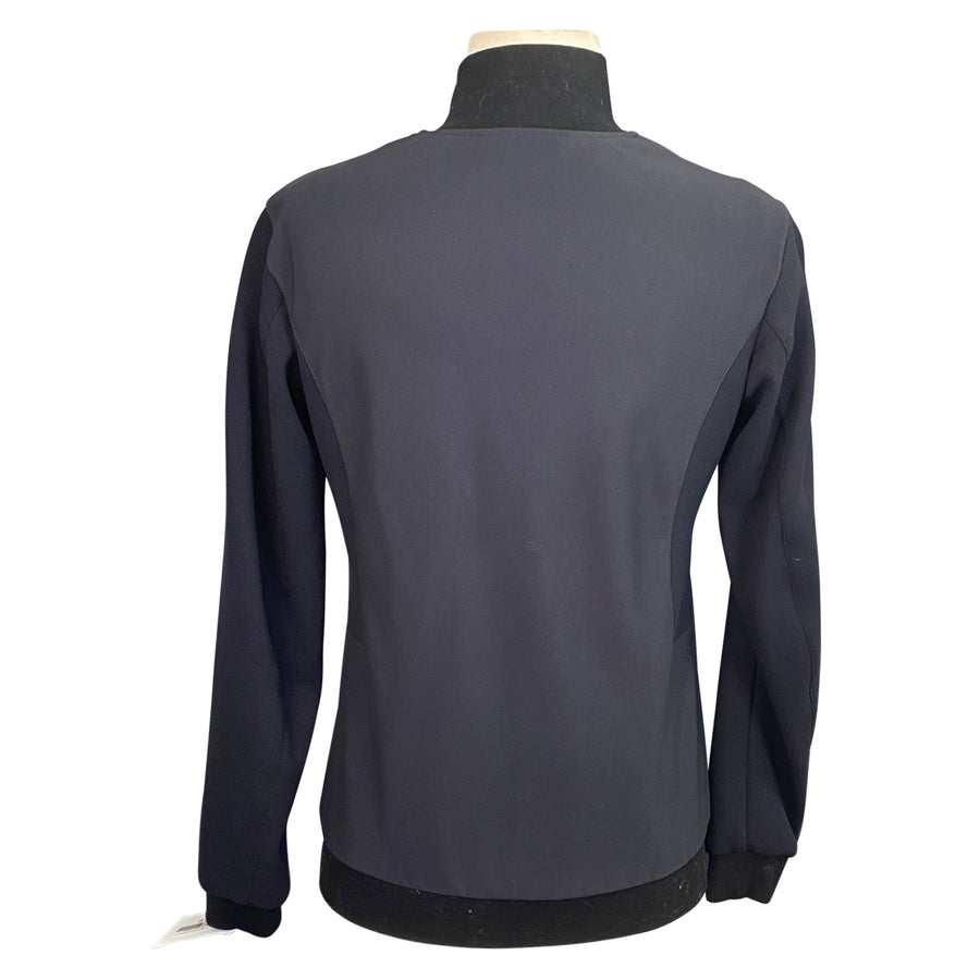 Back of Cavalleria Toscana Stretch Bomber Jacket in Black