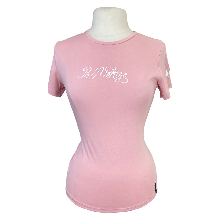 B Vertigo 'Daniele' Short Sleeve Tee  in Silver Pink