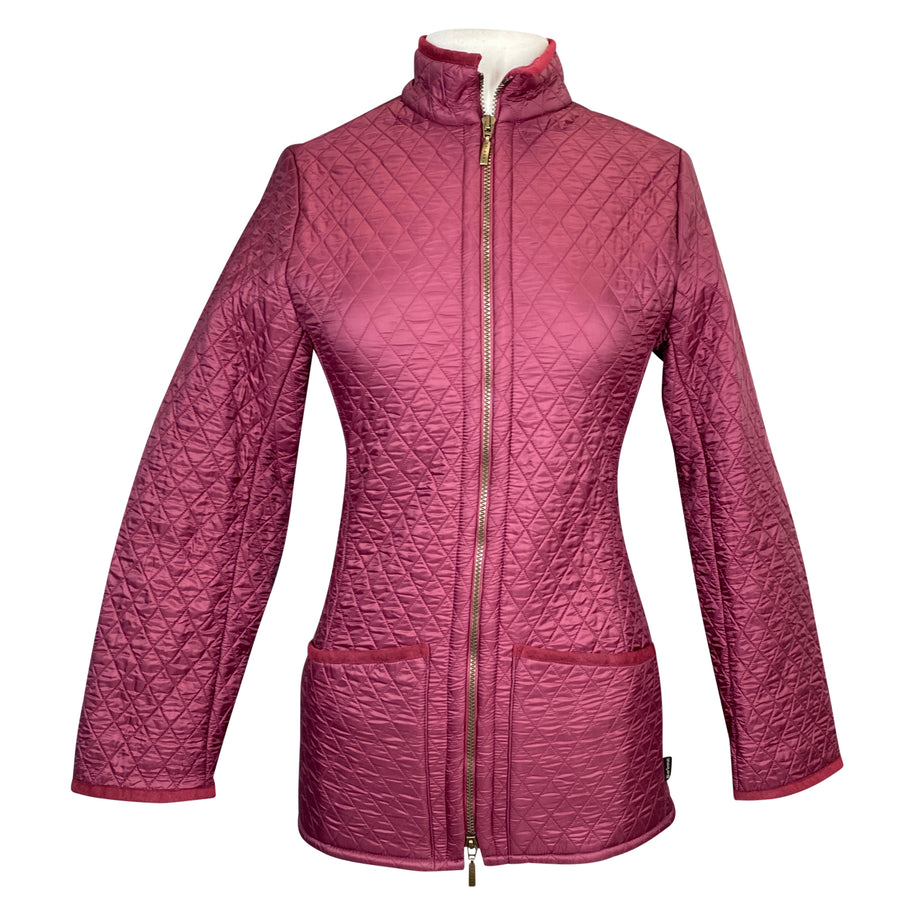 Barbour Calvary Polarquilt Jacket in Burgundy