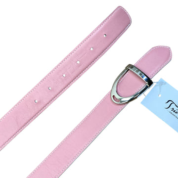 Alessandro Albanese Reversible Belt in Pink/White