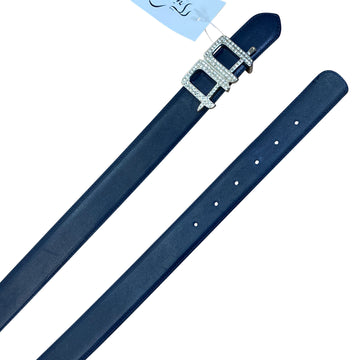 Alessandro Albanese Reversible Belt Leather in Navy/Teal 