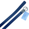 Close up of Asmar Equestrian Reversible Demi Belt in Black/Navy
