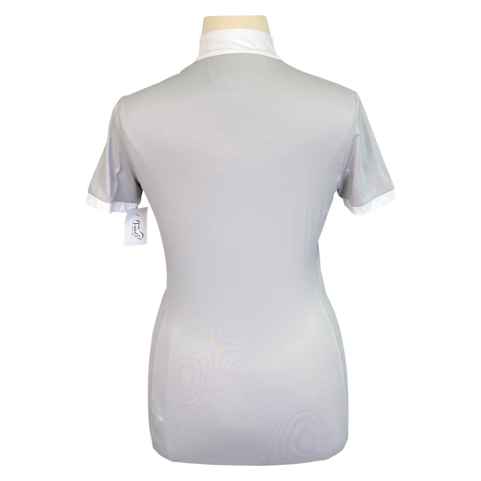Back of Equiline 'Eulae' Show Shirt in Grey