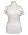 Equiline 'Aira' Show Shirt in White/Peach