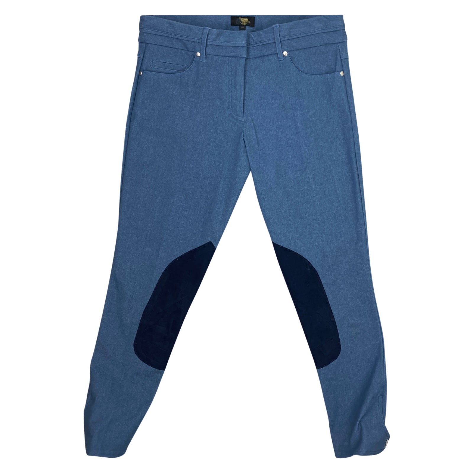 Le Fash Denim 'City' Breeches in Blue/Navy