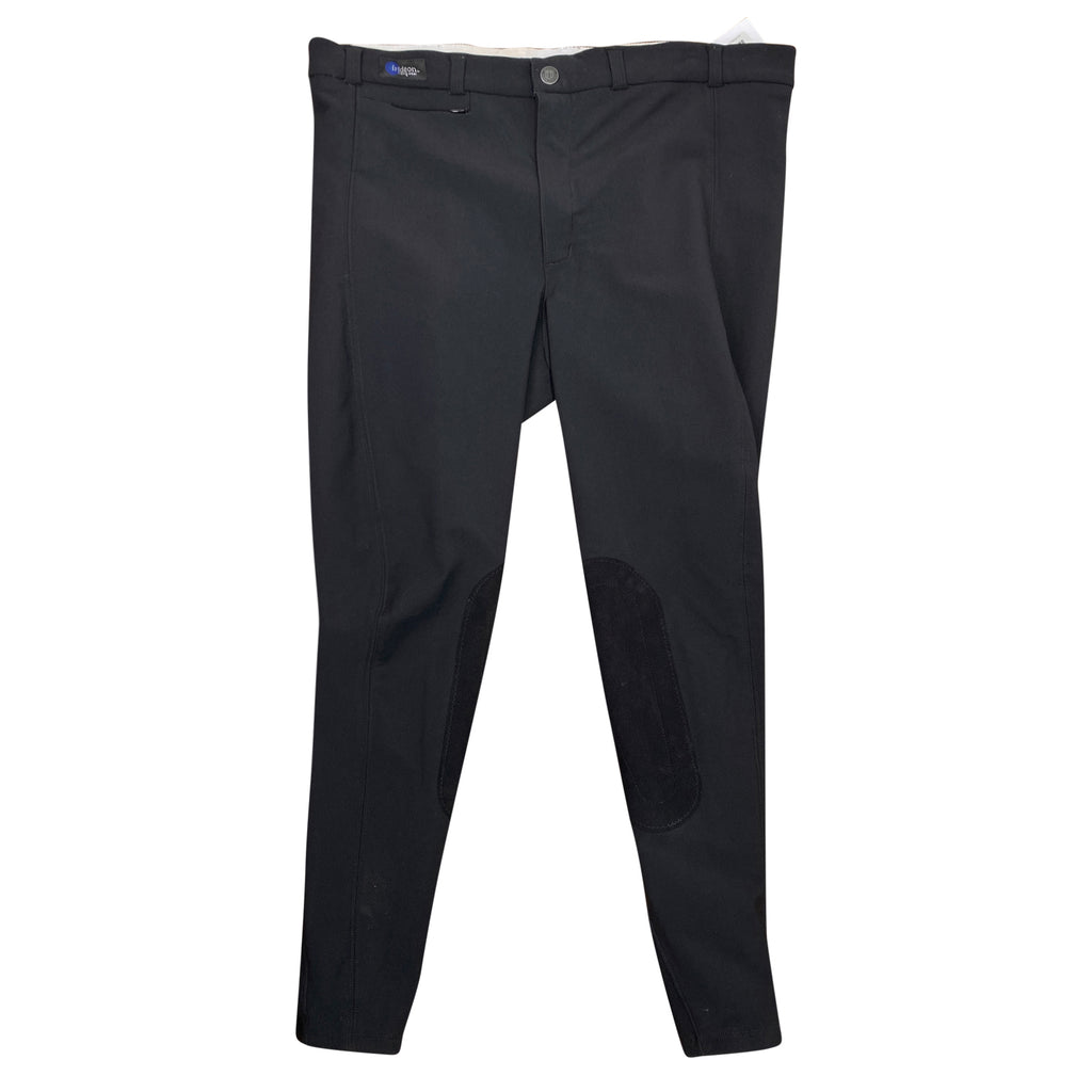 Irideon 'Courdelay' Knee Patch Breeches in Black