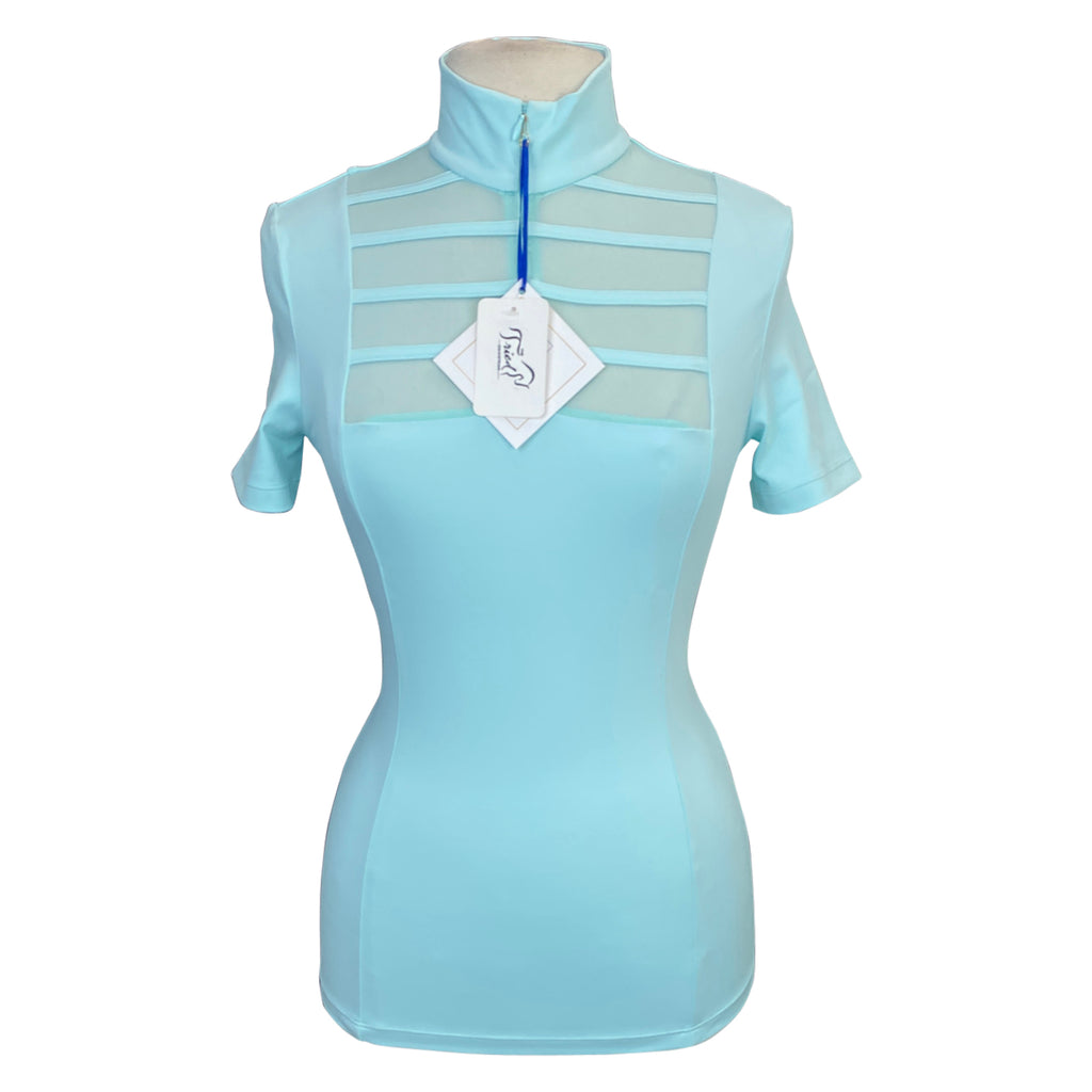 Equisite 'Elaine' Show Shirt in Aqua