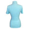 Back of Equisite 'Elaine' Show Shirt in Aqua