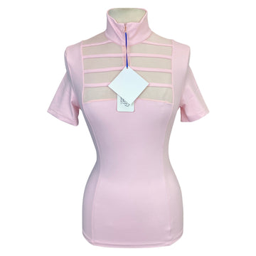 Equisite 'Elaine' Show Shirt in Blush
