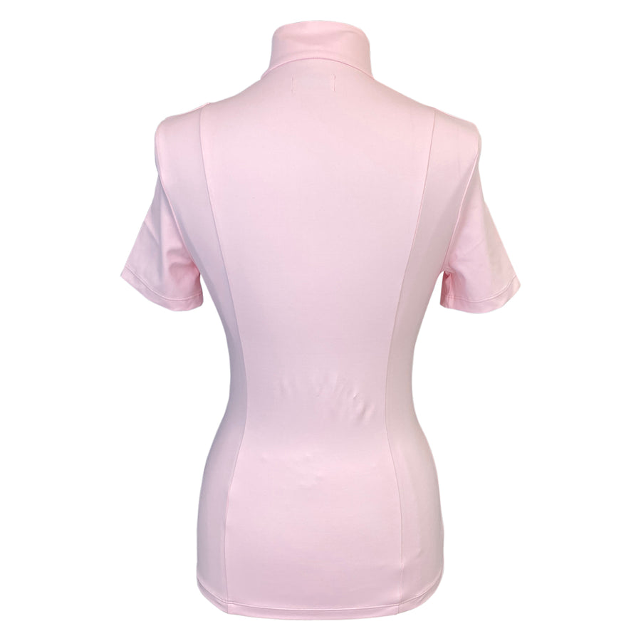 Back of Equisite 'Elaine' Show Shirt in Blush