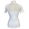 Back of Equisite 'Carina' Competition Shirt in White 
