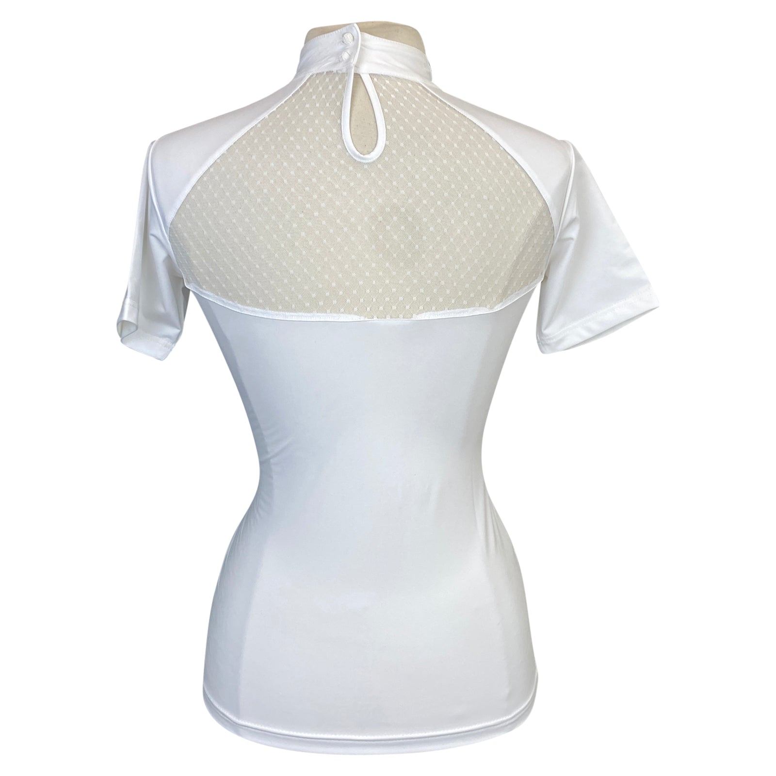 Back of Equisite &#39;Carina&#39; Competition Shirt in White