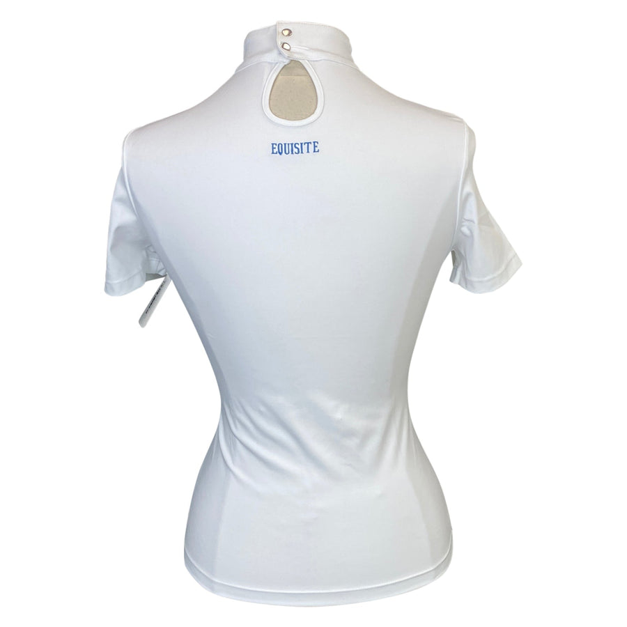 Back of Equisite 'Valentina' Shirt in White 