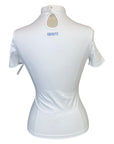 Back of Equisite 'Valentina' Shirt in White