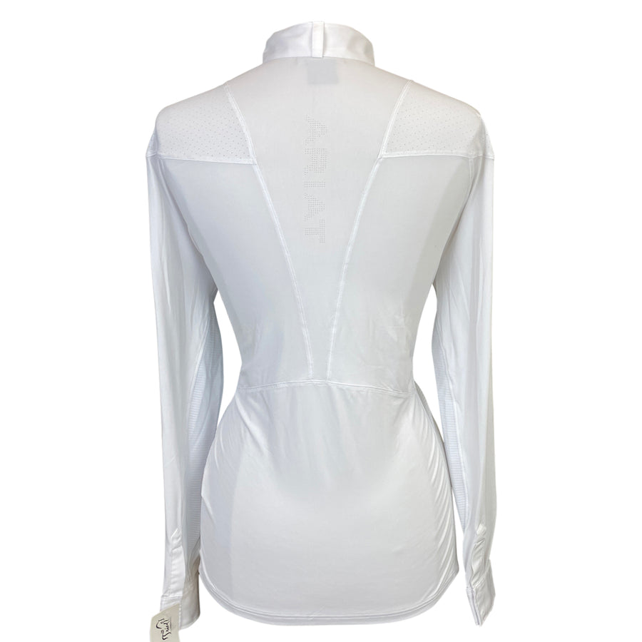 Back of Ariat 'Auburn' Show Shirt in White