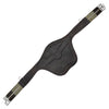 Underneath of M. Toulouse Platinum Leather Belly Guard Girth in Chocolate