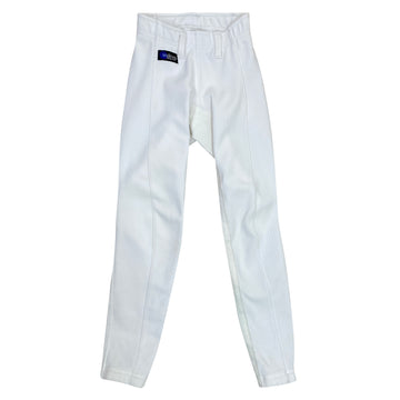 Irideon 'Cadence' Stretch-Cord Full Seat Tights in White