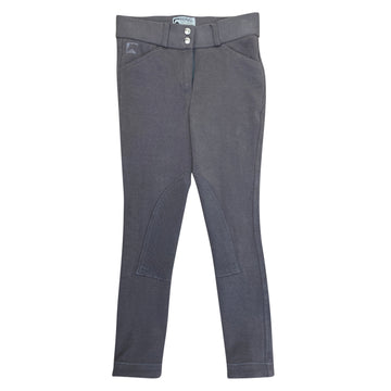 Riding Sport 'Essential' Knee Patch Breeches in Grey 