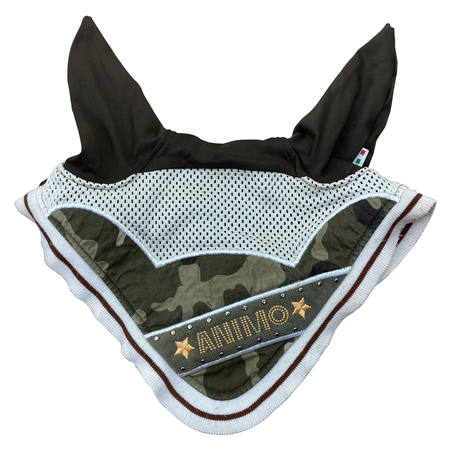 Animo Camo Fly Bonnet in Brown/White/Green