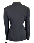 BACK OF Tredstep Symphony Classic Show Coat in Black 