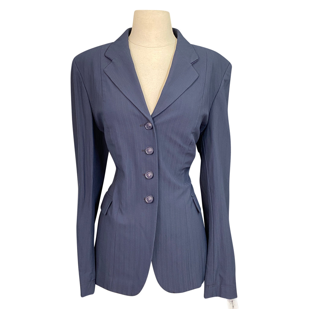 Grand Prix Stretch Show Coat in Navy Stripe 