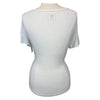 Back of N1 Rider 'Two Hearts' Shirt in Cream Heather