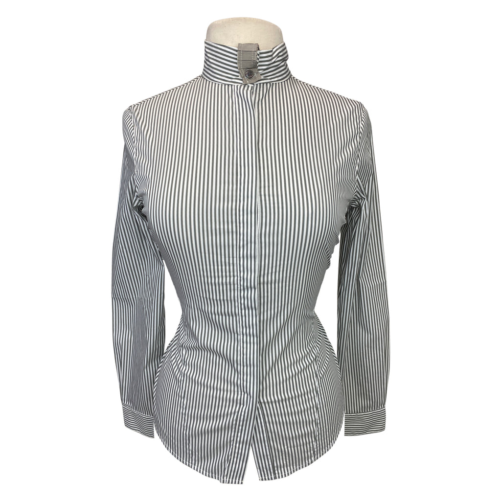 CALLIDAE 'The Show Shirt' in Charcoal + White Stripe