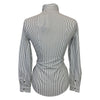 Back of CALLIDAE 'The Show Shirt' in Charcoal + White Stripe