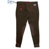 Back of SmartPak Piper 'Classic' Modified Rise Knee Patch Breeches in Mink/Brick