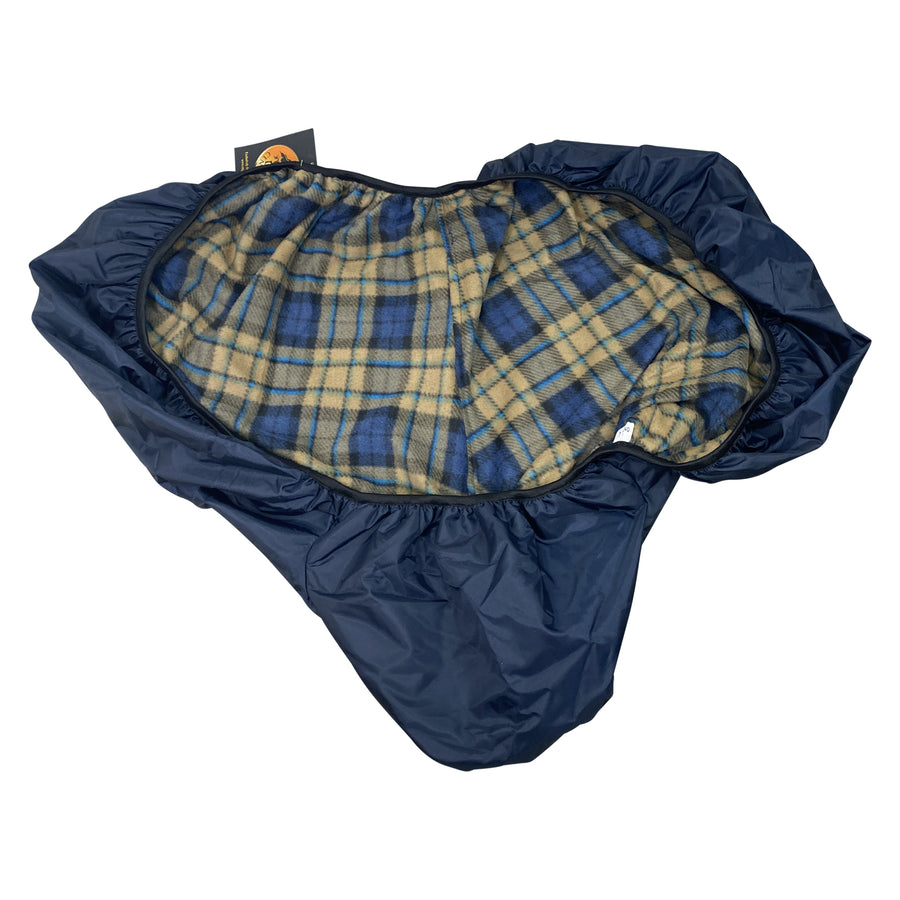Underside of Centaur Nylon + Fleece Saddle Cover in Navy All Purpose