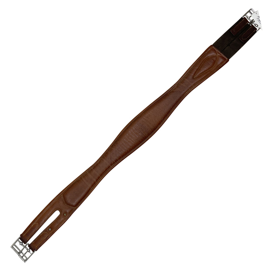 Underneath of Dover Saddlery Single End Elastic Girth in Brown