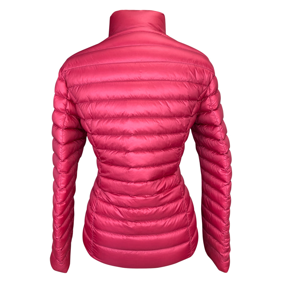 Back of JOTT Cha Jacket in Raspberry - Women's XL