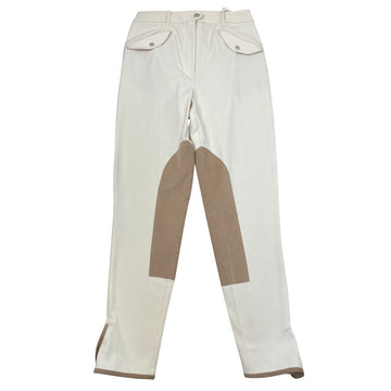Aisling Caitlyn Knee Patch Breeches in Cream - Women's 40 (US 6)