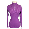 Dover Saddlery 'CoolBlast' Sunshirt in Purple Polka Dot
