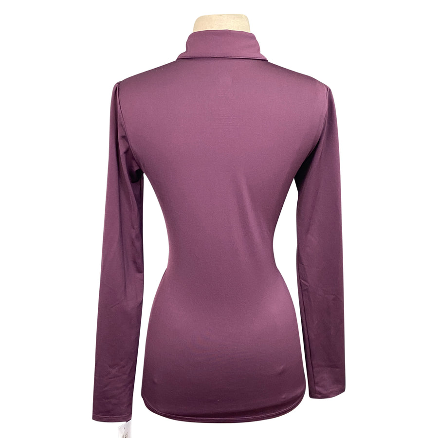 back of An Capall 'Gracie' Polo in Plum