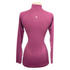 back of Anique Signature Sun Shirt in Merlot