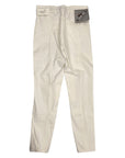 Back of Grand Prix 'Vegas' Micro Knee Patch Breeches in White