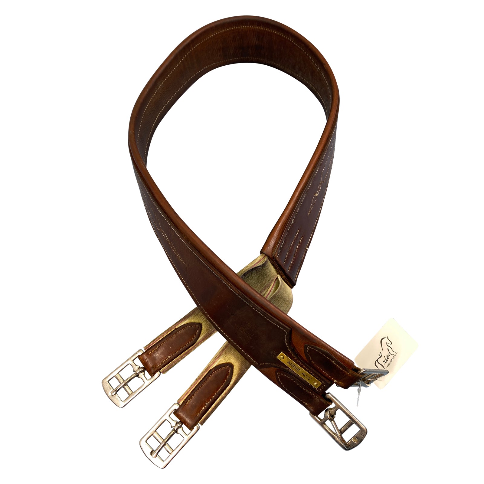 EquuSport Custom Leather Girth in Oakbark/Hazelnut