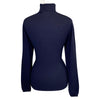 Back of Ps of Sweden 'Tara' Fine Knit Sweater in Navy